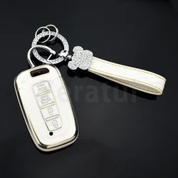 4 Buttons TPU Key Case Cover Shell Fob Holder for Kia Sportage R Borreed Sorento K5 K7 for Hyundai Tucson Azera IX35 Sonata