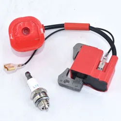 Performance Red IGNITION COIL for 43cc 47cc 49cc Mini Quad Pocket Dirt Bike ATV 2-Stroke Engine part with L7T spark plug