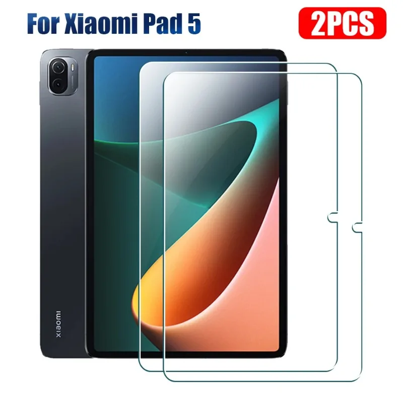 2 Pcs Tempered Glass For Xiaomi Pad 5 6 6S Max Pro Redmi Pad SE Pro Tablet Screen Protector 9H Toughened Protective Film