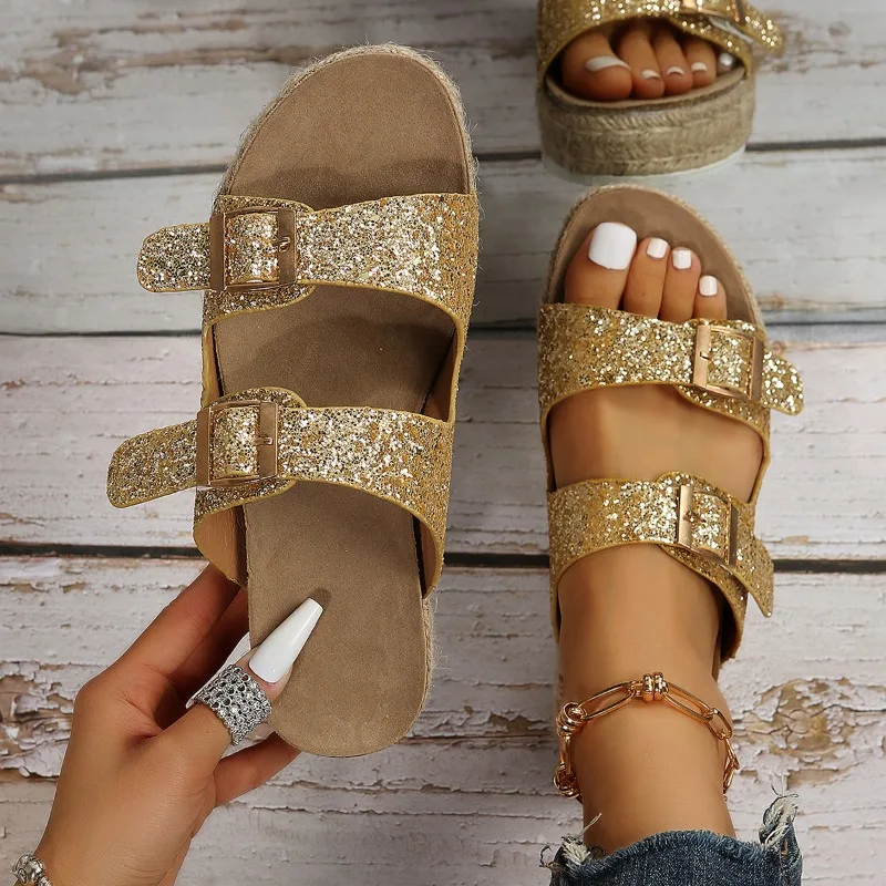sandalias-femininas-de-verao-com-glitter-e-solado-grosso-sandalias-casuais-de-salto-medio-com-fivela-e-tira-calcados-femininos-simples-e-modernos