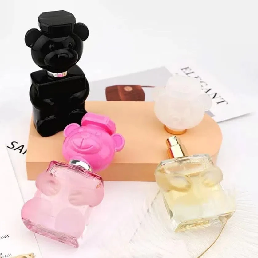 Little Bear Cub Shape Perfume Spray Bottles Empty 30ml Makeup Dispenser Cute Animal Press Bottle Women Travel Essentials