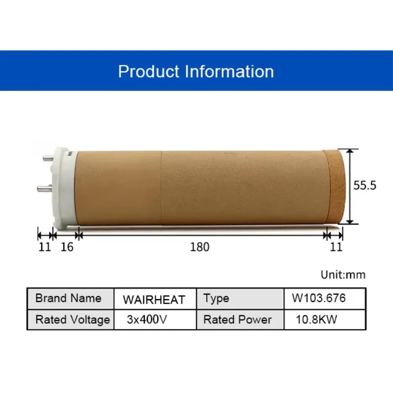 103.676 3 * 400V 10.8KW with Swedish heating wire for LE5000HT hot air heater hot air blower