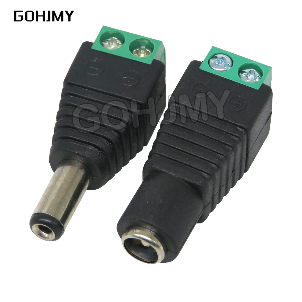5 Stück Stecker und Buchse Gleichstromst ecker 5,5x2,1mm 5.5*2,5mm 3.5*1,35mm 12V 24V Buchse Adapter Stecker CCTV 5,5x2,1 2,5 1,35