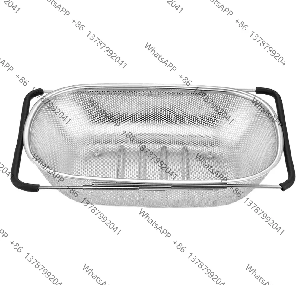 34*24*9.5cm Kitchen Sink Colander For Food Straining Dishwasher‑Safe Easy To Clean