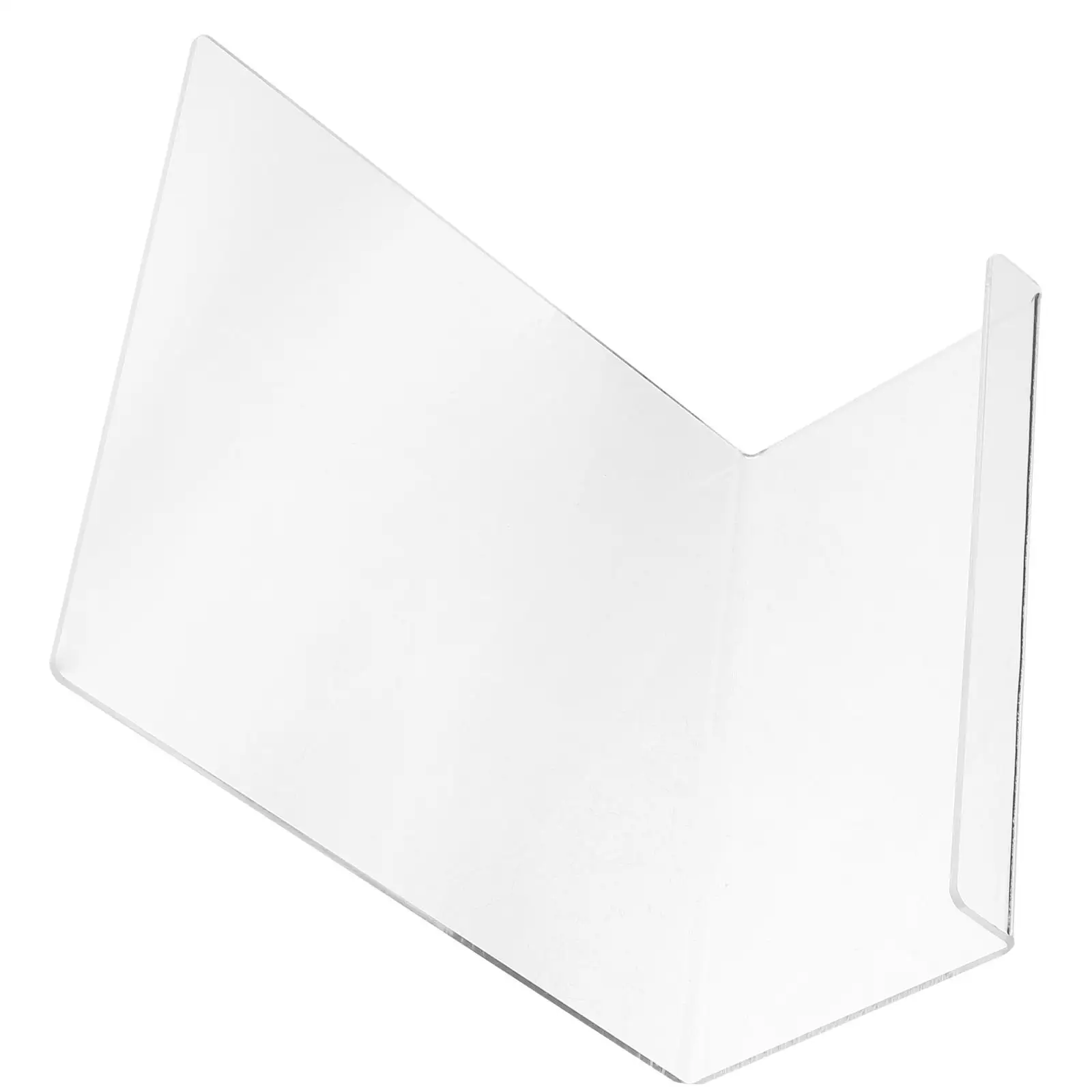 

Transparent Acrylic Bookshelf Rack Clear Magazine Holder Book St Display Shelf StorageBracket For Books Music Albums Records