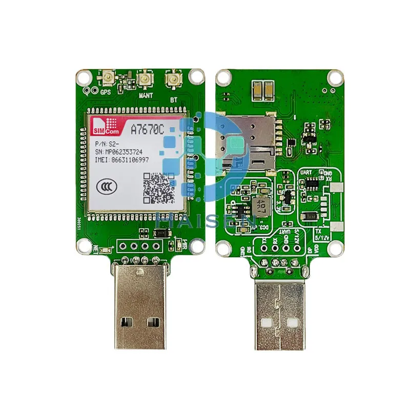 HAISEN SIMCOM A7670C USB Dongle A7670C-Dongle A7670 Core Board LTE CAT1+4G+2G+VOICE A7670