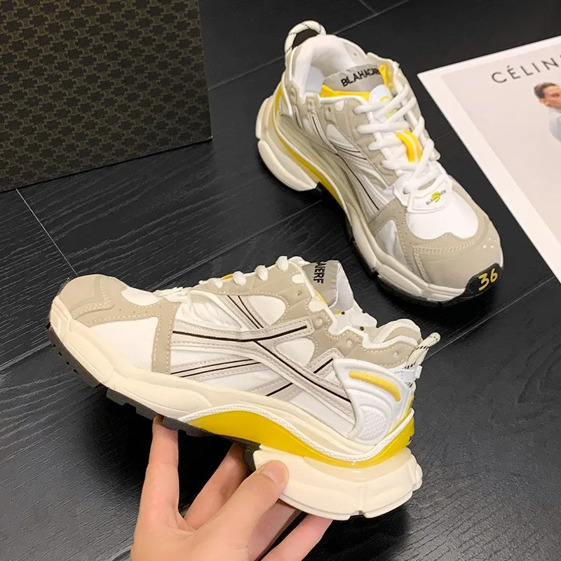 

2026 New Ladies Breathable Non-slip Casual Sports Shoes, High-quality Ladies Increased Low-cut Lace-up Sports Shoes Women Shoes