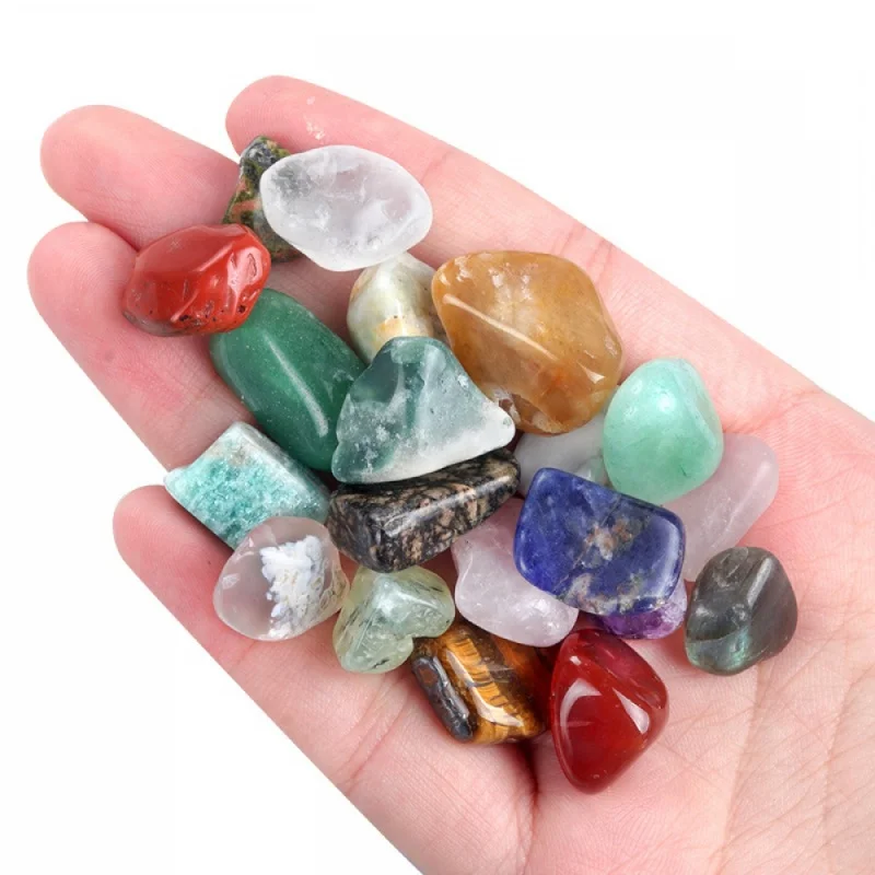 20 Material Crystal Gift Set Cross Border Wholesale Lots Gem Ore Rough Stone Beads Boxed Popular Science Textbooks for Students