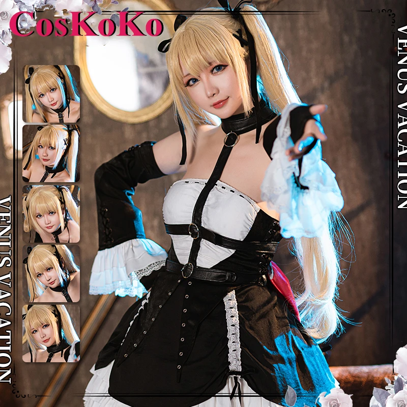 【In Stock】CosKoKo Marie Rose Cosplay Anime Game Azur Lane Costume Sweet Lovely Uniform Dress Halloween Party Role Play Clothing