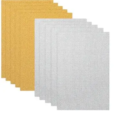 

10Pcs Shiny Cardstock Paper Colored Glitter Sheets for Origami Bookmarks Calendars Window Decorations Creative Craft Safe