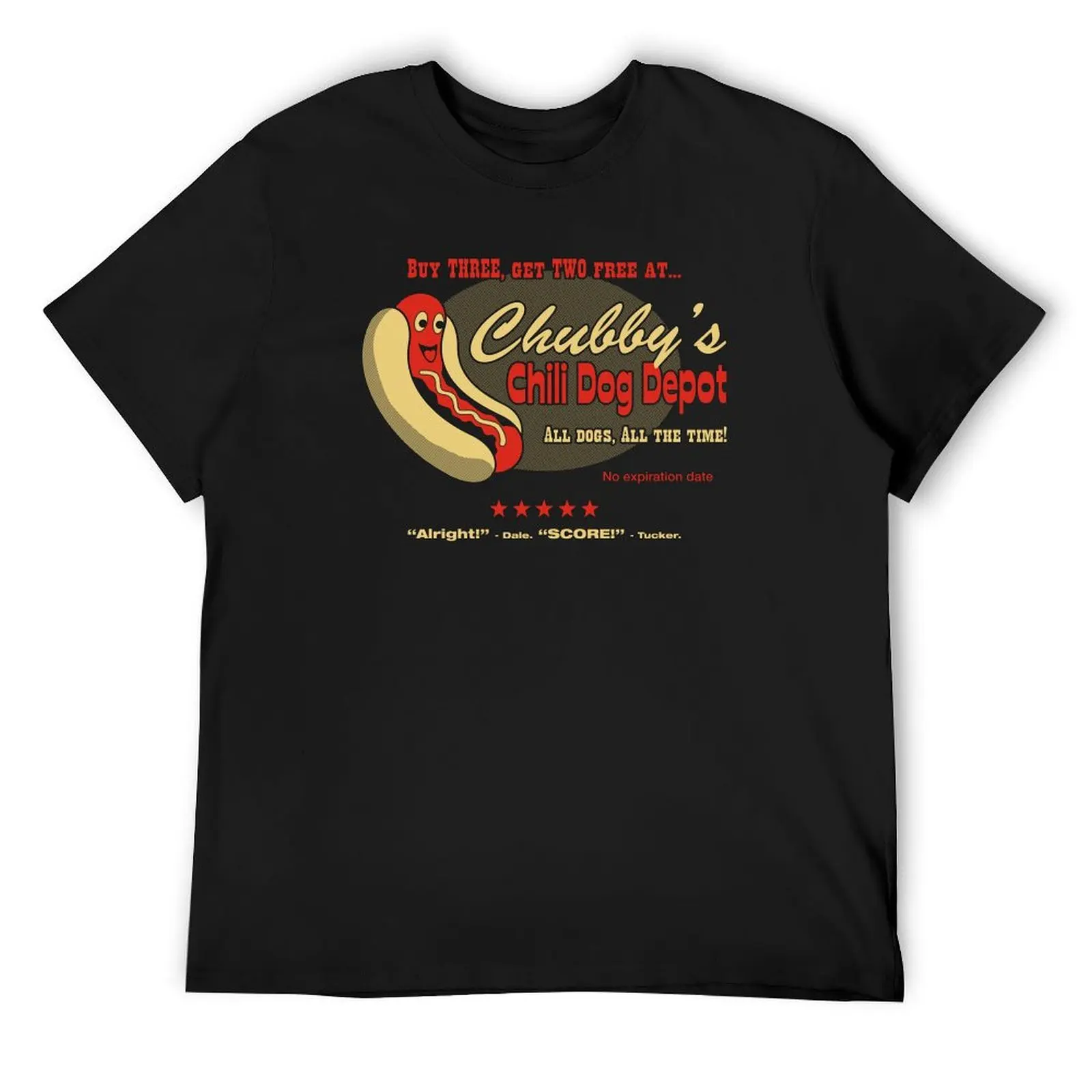 Chubby's Chili Dog Depot - Tucker and Dale T-Shirt sweat Aesthetic clothing rapper graphic tees Men's cotton t-shirt