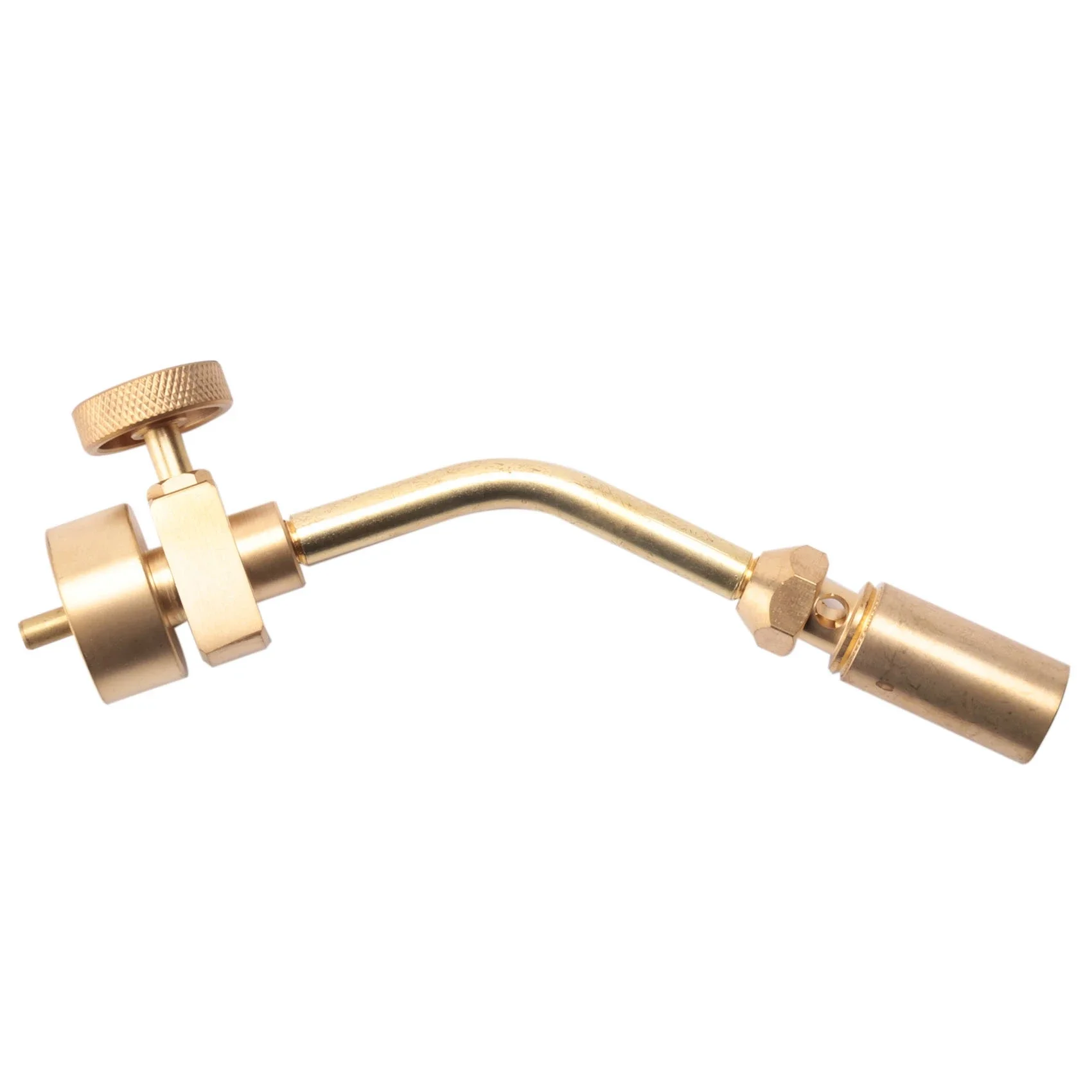 

Brass Pencil Flame Propane Welding Torch Head - Metal Handle, for MAPP/Gas Propane