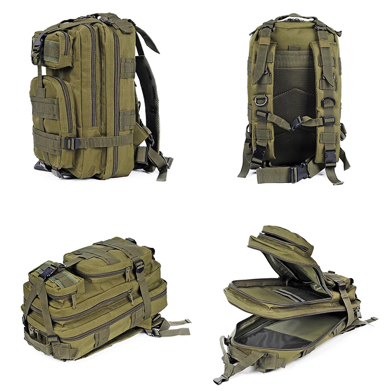 Imagem -05 - Mochila Impermeável ao ar Livre para Homens Mochila Oxford 600d Molle Caminhadas e Esportes Acampamento 25l 3p