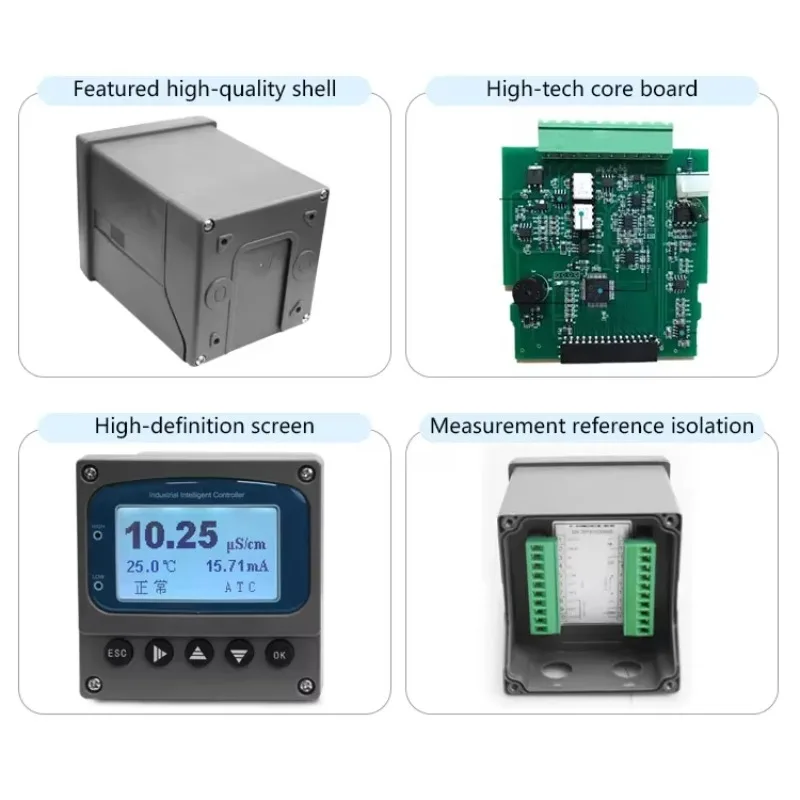 

IN STOCK NEW Industrial Online Conductivity Meter RS485 Modbus EC Sensor Water Quality Analyzer for Wastewater and Drinking Wate