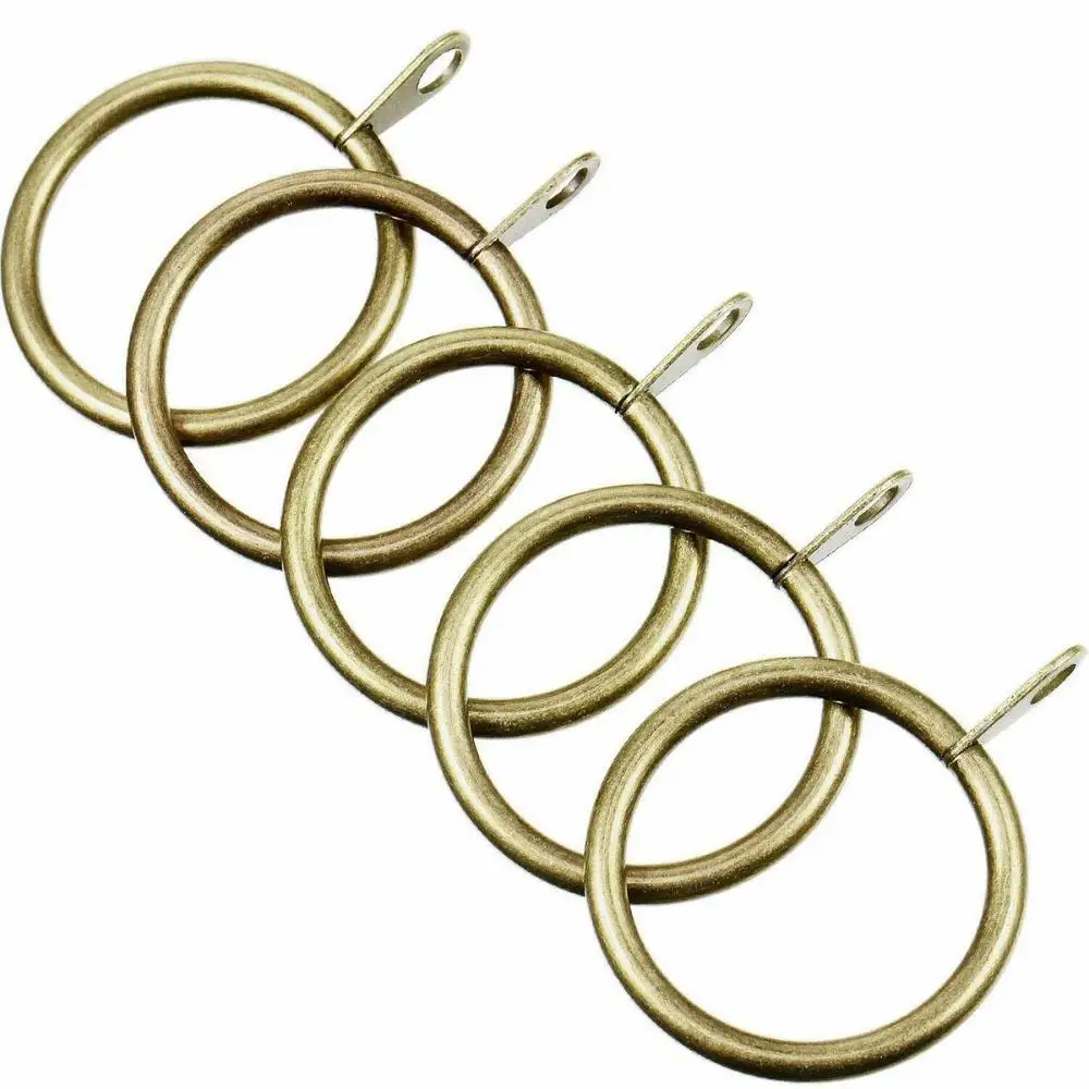 5 Colors Practical Heavy Duty Low Noise For Curtains Rods Hanging Hooks Curtain Rings Roman circle