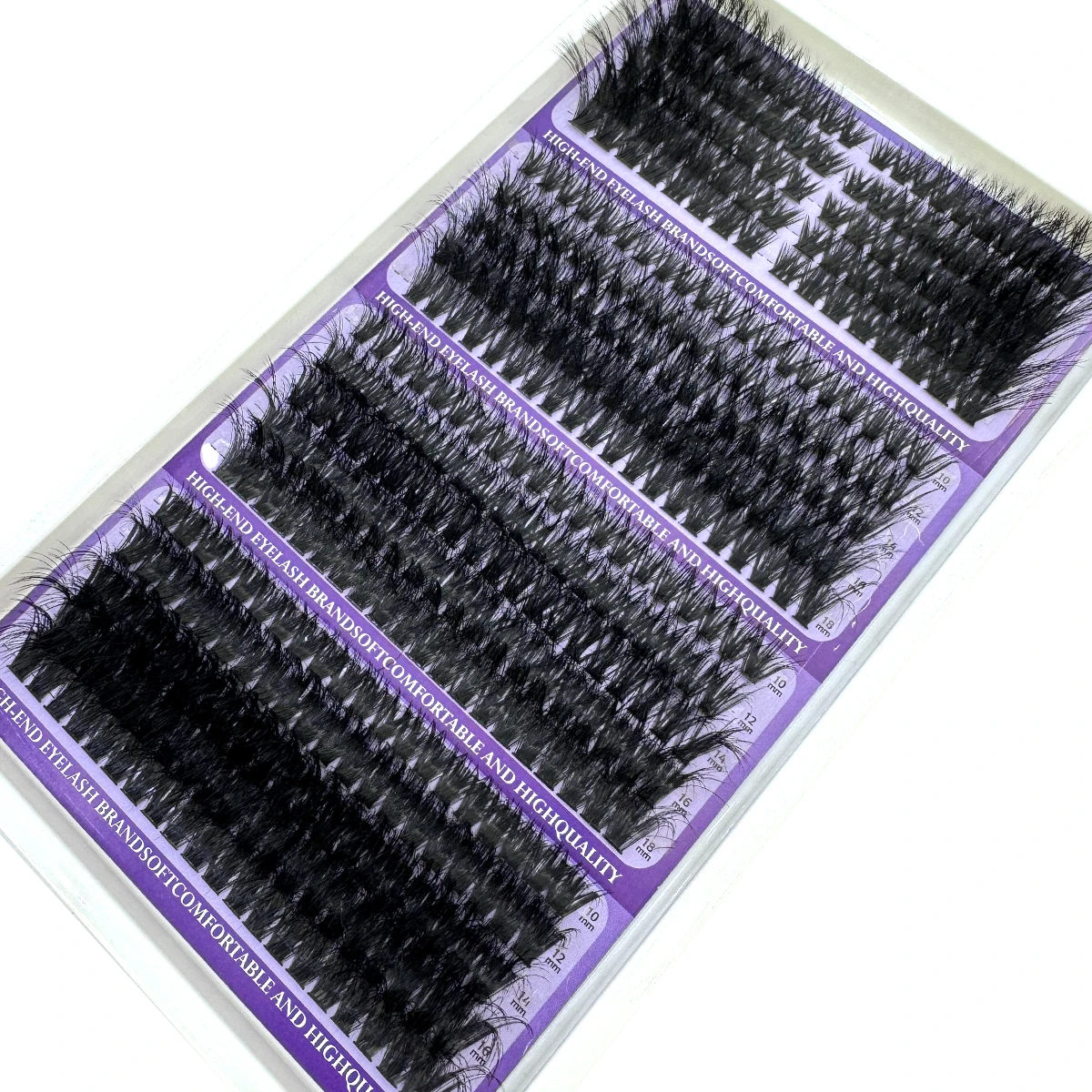 20 Reihen Wimpernspikes Wimperncluster Volumen Einzelwimpern Wispy Wimpern DIY Spiky Lash Extension Manga Cluster Wimpern – Detail 12