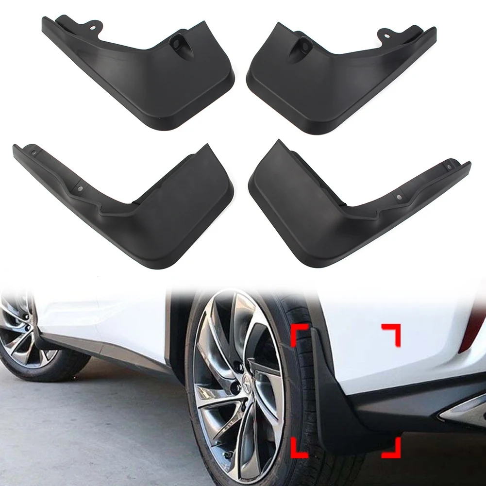 4Pcs/Set Car Front Rear Mud Flaps Splash Guard Fenders For Lexus RX350 RX450H 2020 2021 2022