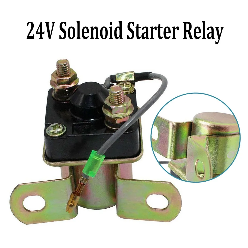 For POLARIS 400 400L 6x6 1995 1996 1997 Starter Relay Solenoid Starter Relay 12V 24V Solonoid 3.0 X 2.6 X 2.6 Inch