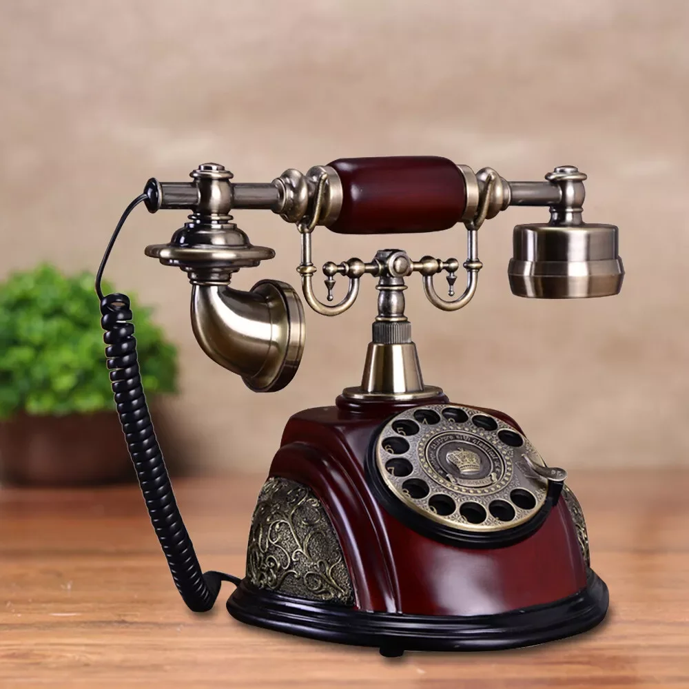 Vintage Rotary Dial Telephone Phone Working Vintage Retro Old Fashion Telephone