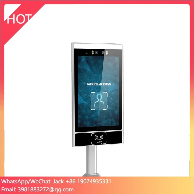 DEWO Android 8 Inch Display Biological Face Recognition Access Control System & Products Touch Screen Access Control Card Reader