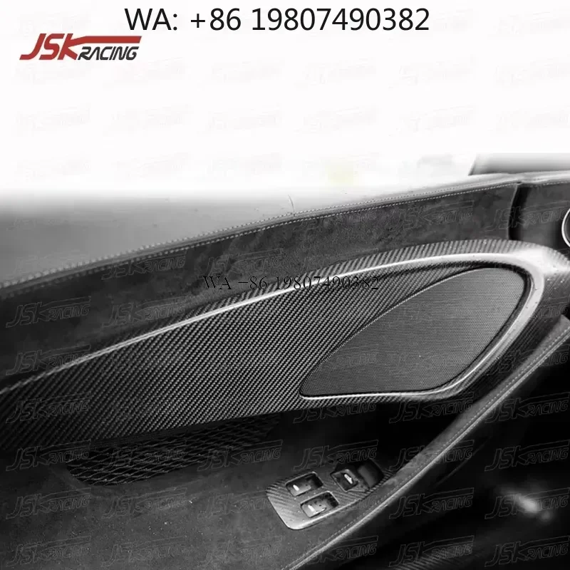 Wmwmnu Carbon Fiber Interior Door Handle Cover Panel Trim for 540C 570S 570GT 600LT 2015-2018 Car Accessories