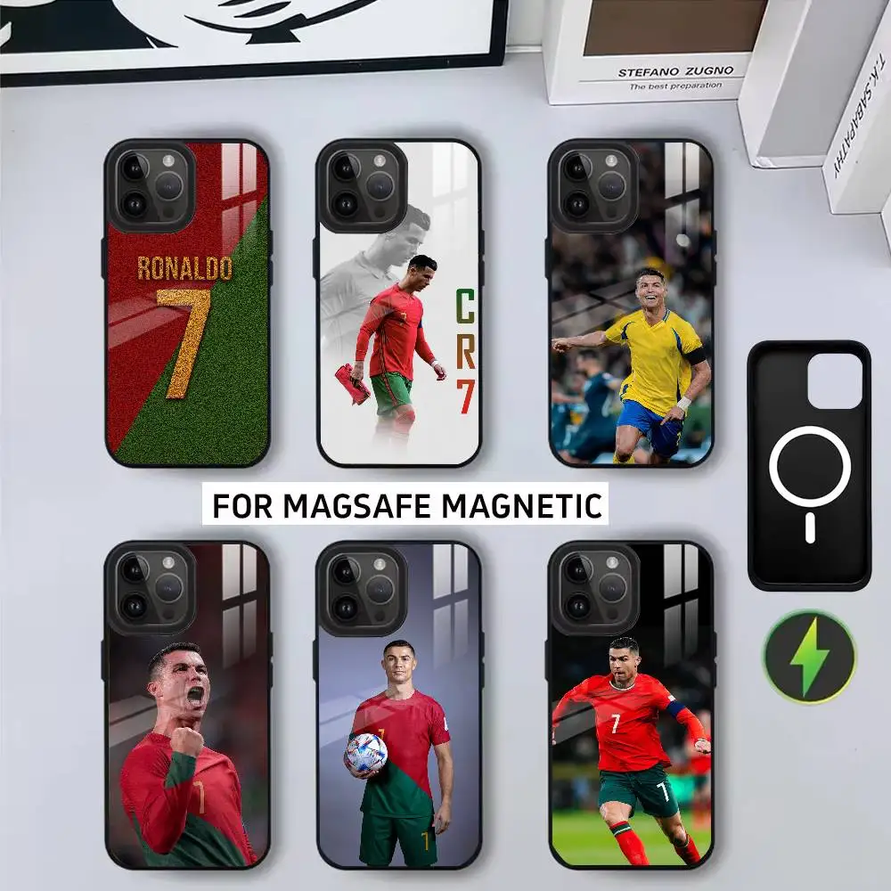 

C-CR7 C-Cristiano R-Ronaldo Phone Case For iPhone17,16,15,14,13,12,11 Plus,Pro Magnetic with Magsafe Wireless Charging
