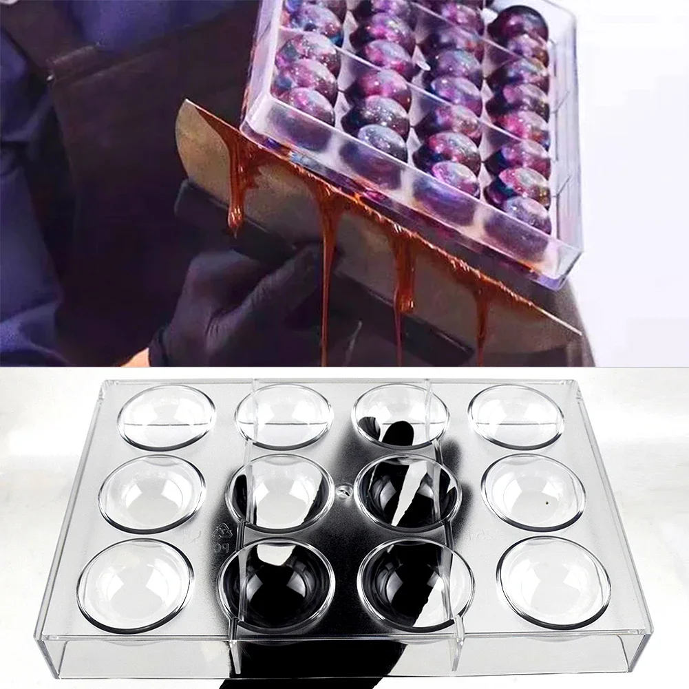 Hemisphere Chocolate Mold Polycarbonate 1.97inch 5cm Sphere Candy Bonbons Confectionery Bakery Baking Pastry Tools Mould