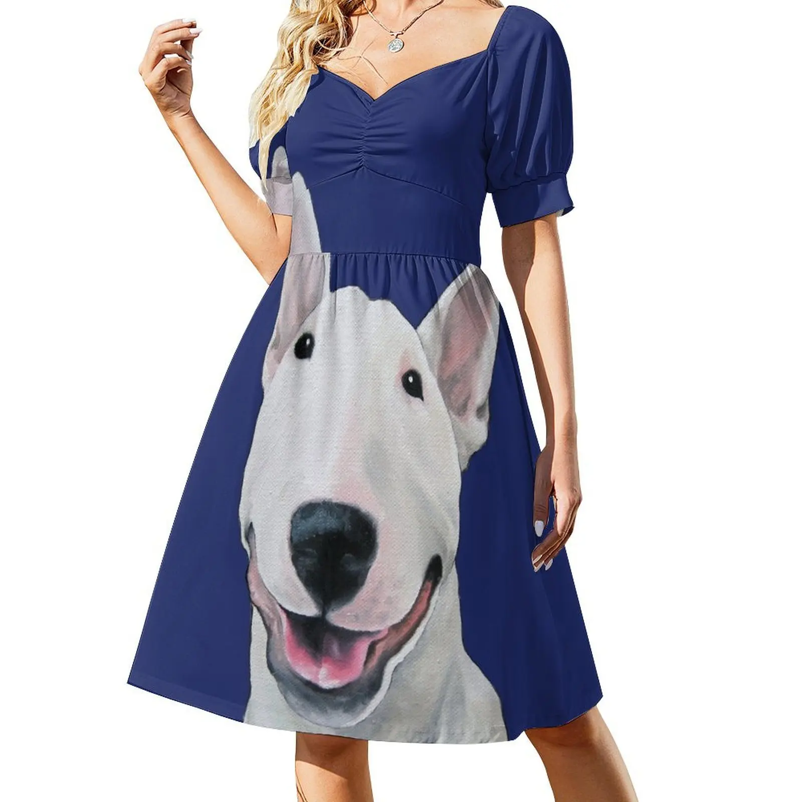 

Bull Terrier Unconditional Short-Sleeved Dress Dress women dress dresses women clothes for pregnant women