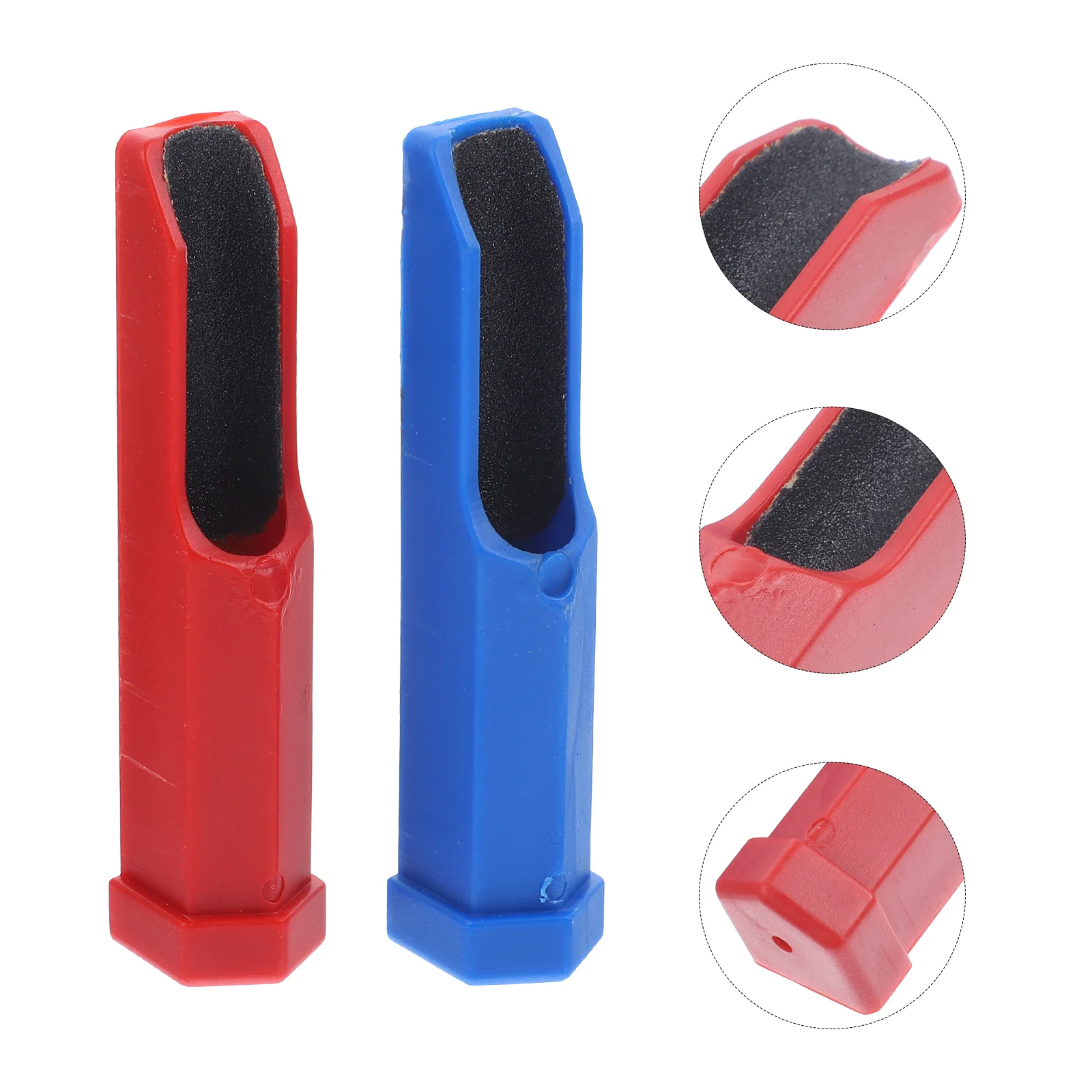 

2 Pcs Pool Cue Grinder Tip Shaper Plastic Trimmer Repairing Billiard Tool Burnisher Accessories Former Stick Sander Portable