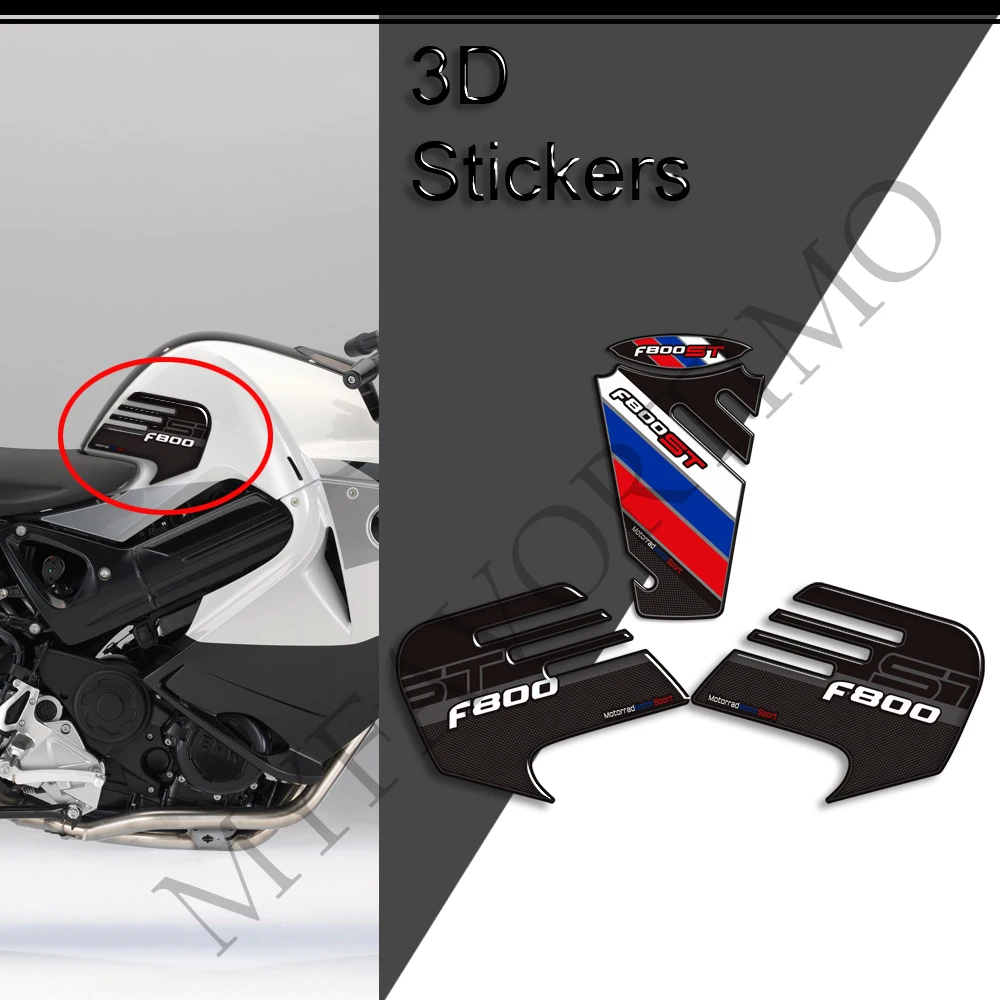 For BMW F800ST F800 F 800 S ST F800S Tank Pad TankPad Grips Stickers Decals Protection Protector Gas Fuel Oil Kit Knee