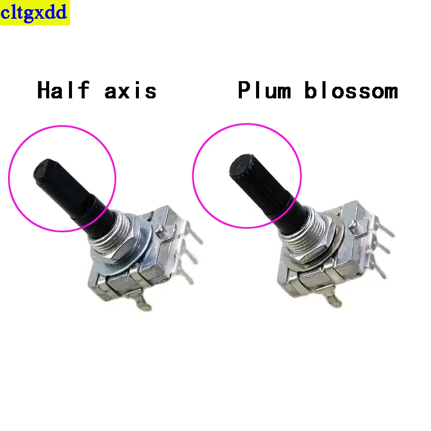 Cltgxdd 1piece EC16 rotary encoder 24 positioning 24 pulse sawtooth axis 15/20/25mm digital rotary potentiometer 3Pin