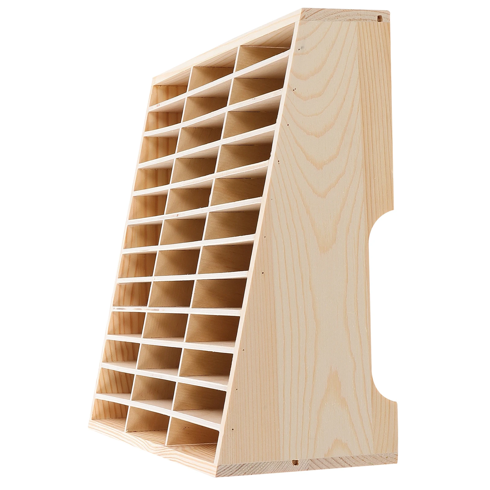 

Storage Box Multi-Grid Wooden Organizer Desktop Mobile Phone Holder Display Stand For Office School Meeting Room Cell