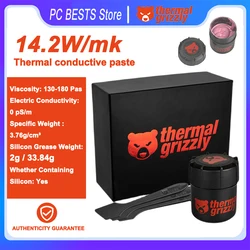 Thermal Grizzly Kryonaut Extreme Thermal Paste 14.2W CPU GPU Processor Heatsink Cooling Thermal Cooler 2g 33.84g Silicone Grease