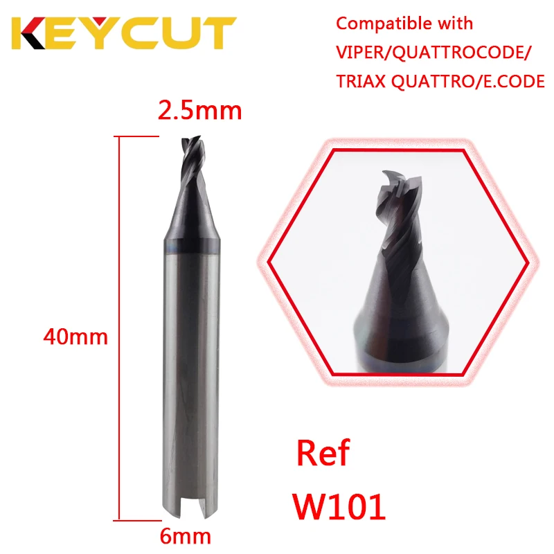 SILCA Milling Cutter W114 W101 W129 W112 W302 Fits SILCA VIPER QUATTROCODE TRIAX QUATTRO E.CODE Key Duplicator Aftermarket