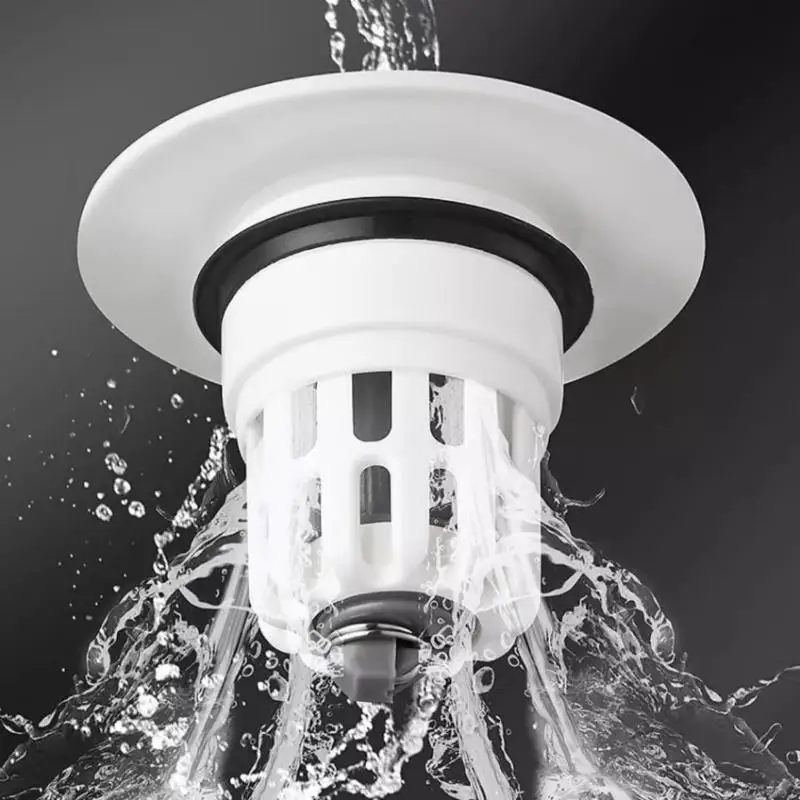 1Pcs Waschbecken Abtropffläche Springenden Kern Filter Badezimmer Waschbecken Stecker Ablauf Filter Für Schnell Dichtung Und Wasser Ablassen