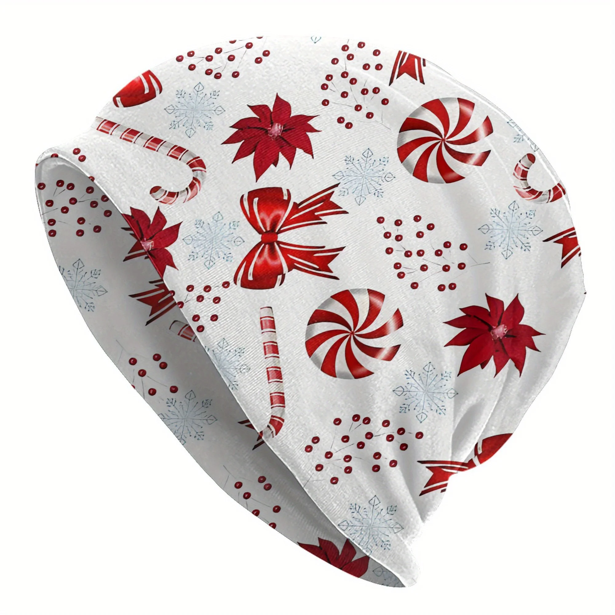 gorro-retro-de-cana-de-doces-de-natal-–-bone-de-caveira-de-malha-listrada-vermelha-e-branca-com-flocos-de-neve-e-arcos-inverno-unissex-macio-e-quente