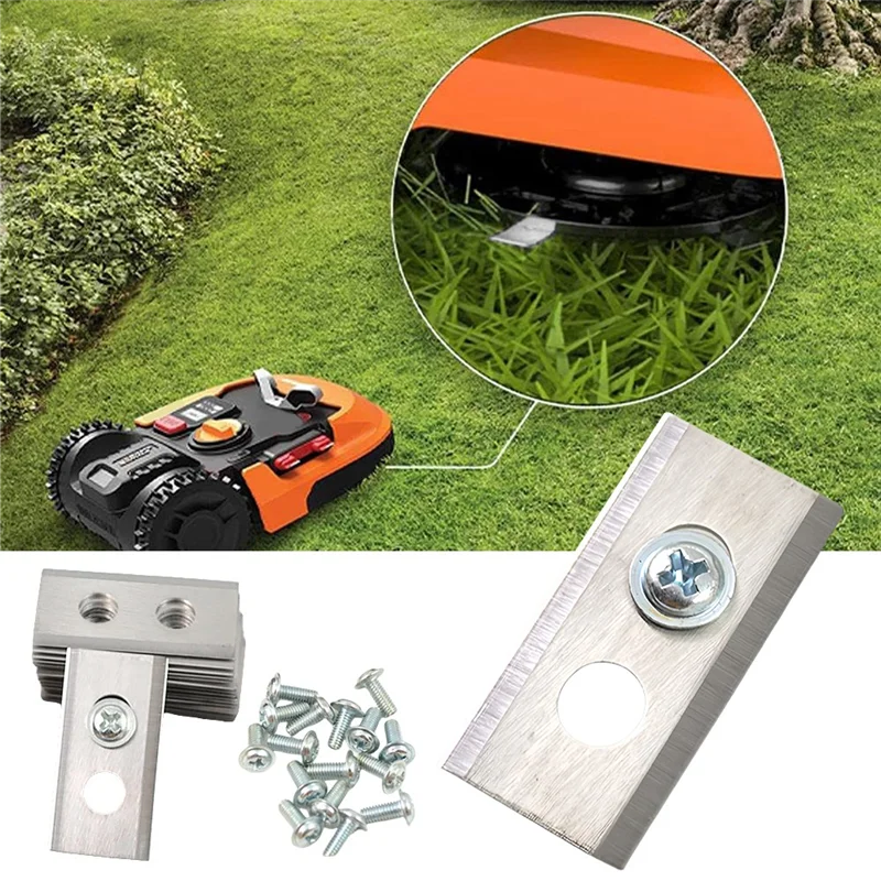 

【A87T】108Pcs Lawn Mower Cutting Blade Replacement Grass For Mammotion Luba Robot Lawnmower Trimmer Cutting Blade Double Hole