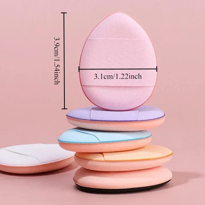 6個入りフィンガーパフ、小指用エアクッション、ウェット＆ドライ指先パフ、コンシーラー化粧道具、メイクアップスポンジ、メイクアップアクセサリー