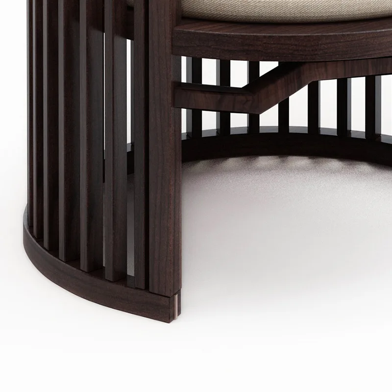 كرسي ترفيهي، شخصية مبتكرة من القماش الخشبي الصلب، أثاث فندقي لمطعم مكتب المبيعات الصينية الحديثة