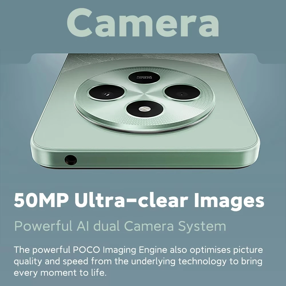 Poco C75 G81-Ultra Xiaomi hyperos 50MP AI câmera dupla 5160mAh bateria NFC 6,88 '120Hz Display