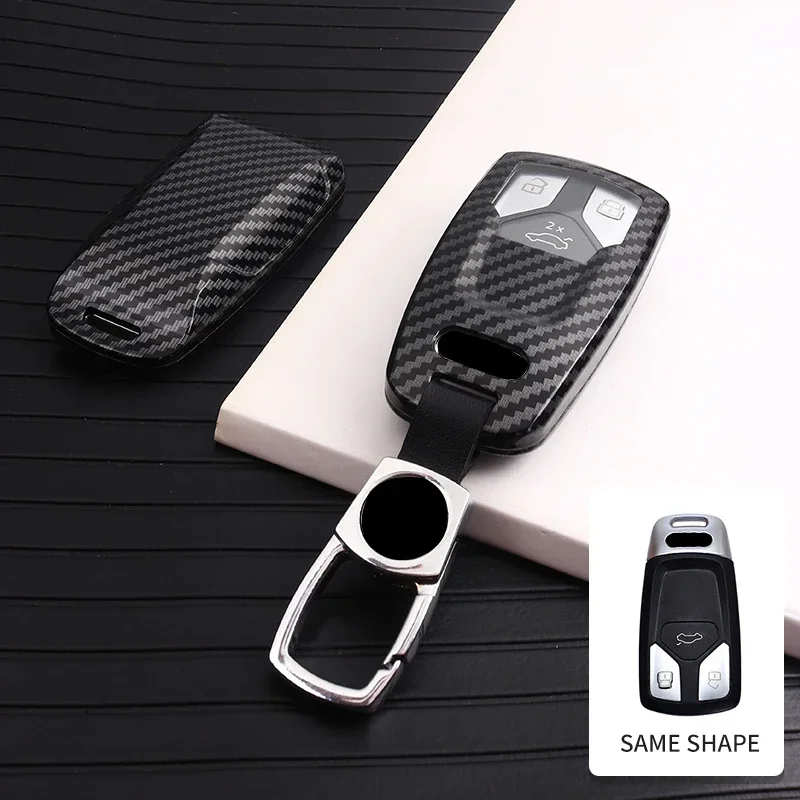 

Модный новый автомобильный смарт-чехол для дистанционного ключа из углеродного волокна для Audi A4 A5 B9 Q7 S4 S5 4M TT SQ5 Sportback RS 5 RS 4 Acce
