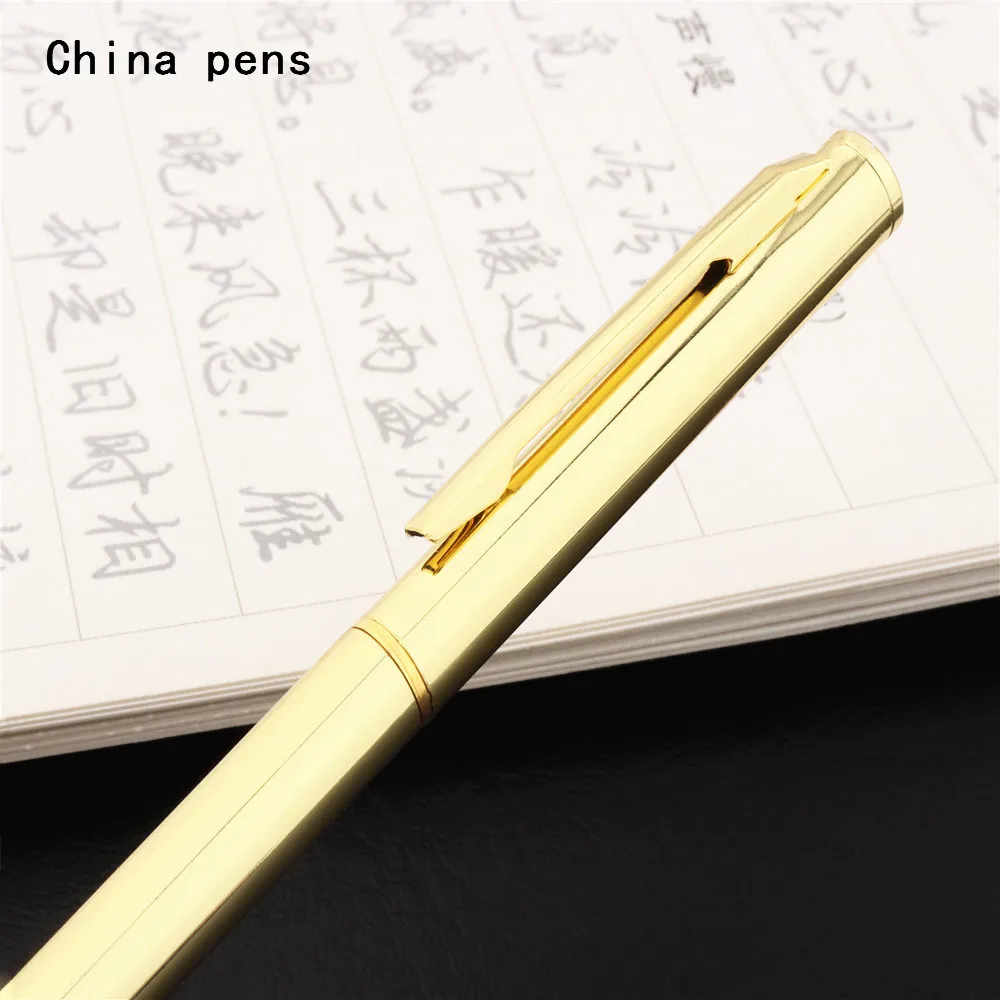 جودة فاخرة 09 نموذج لون الأعمال مكتب المدرسة طالب القرطاسية قلم حبر جاف جديد الذهب القلم أقلام حبر جاف مالية