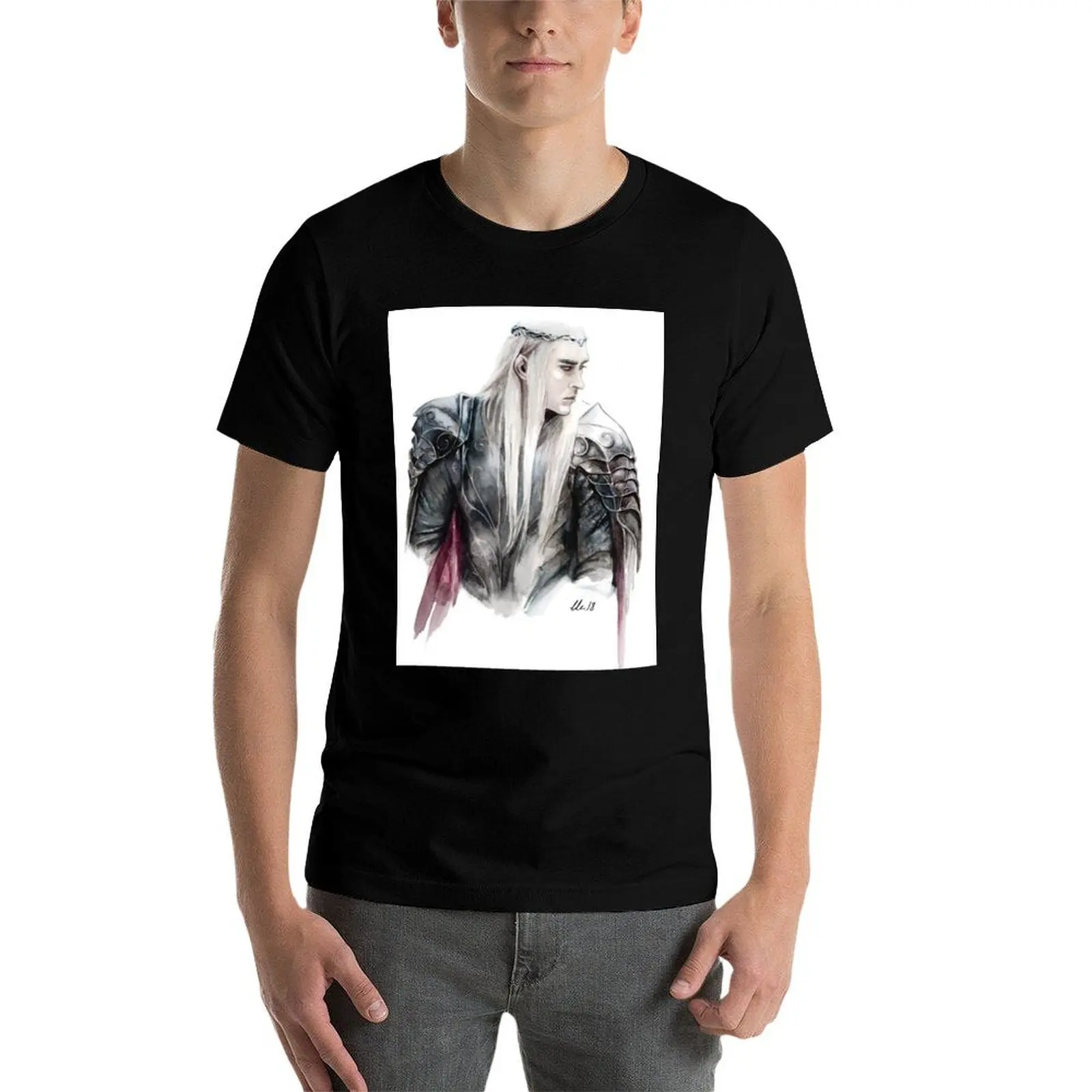 

Футболка Thranduil, мужские футболки высокого качества, роскошная брендовая хлопковая футболка, мужские футболки из 100% хлопка, забавная футболка