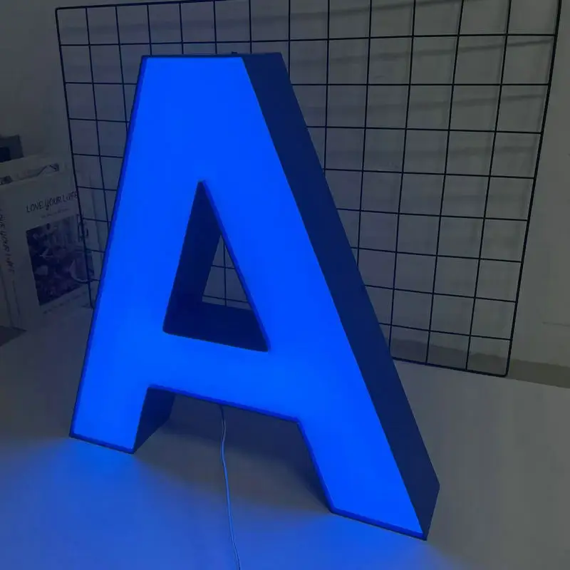 Outdoor Custom Waterproof  3D Led LOGO  Advertising business sign giant led letters illuminated Channel Letter for shop