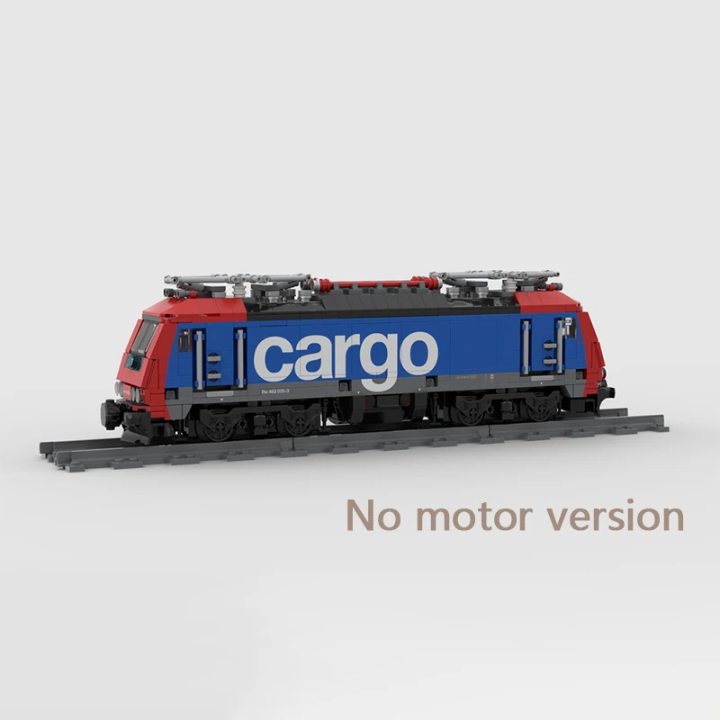 City Car Trains Model MOC Building Bricks Cargo Electric Locomotive Modular Technology Gifts Holiday Assemble Children Toys Suit