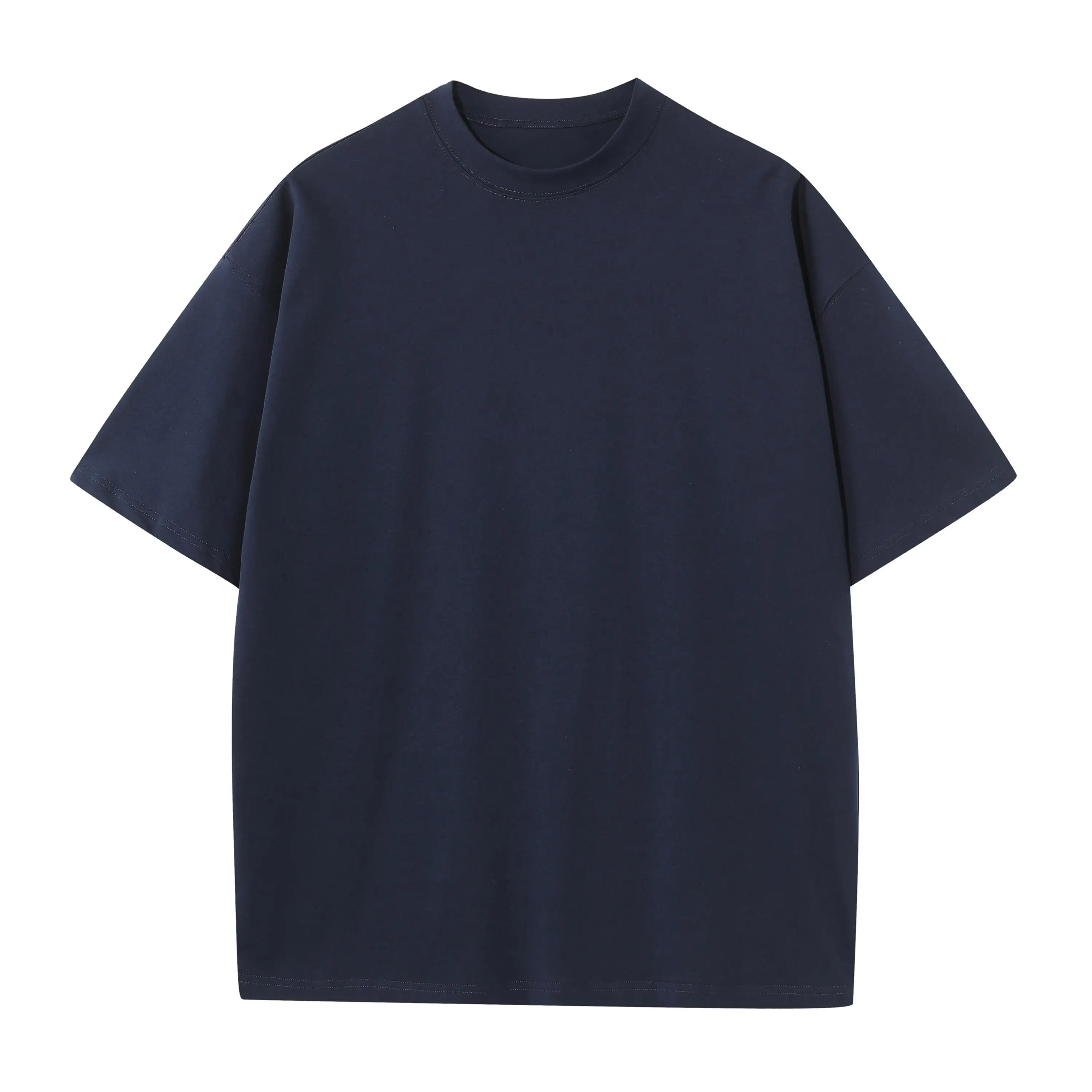 

270g Men's 100% Cotton T-shirts for Summer Eco-friendly Oversized Tee Unisex Anti-shrink Heavyweight O-neck Short Sleeve Tops