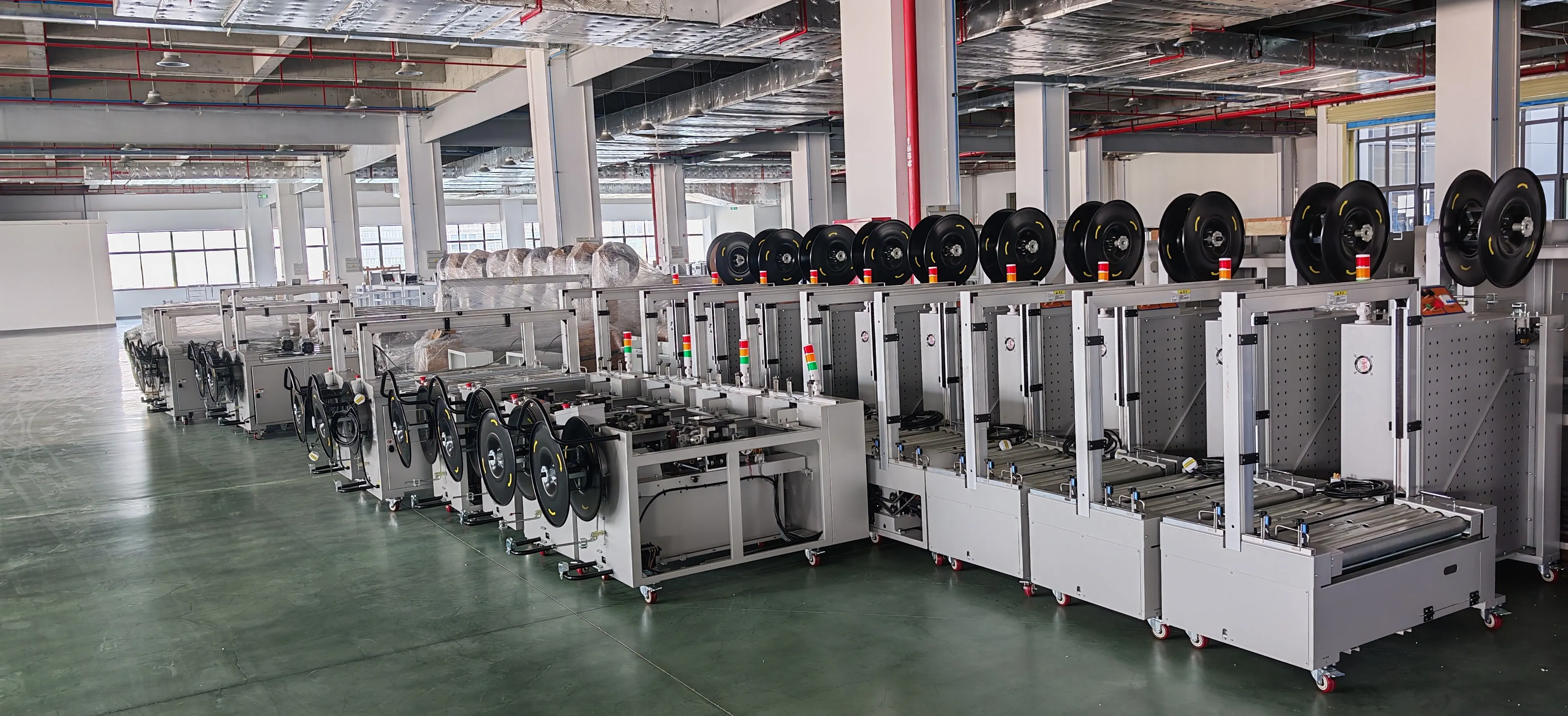 Automatic Heavy  Carton Strapping Machine for Beverage Food Metal Packaging 100kg Load Capacity High-Speed Pallet Packing