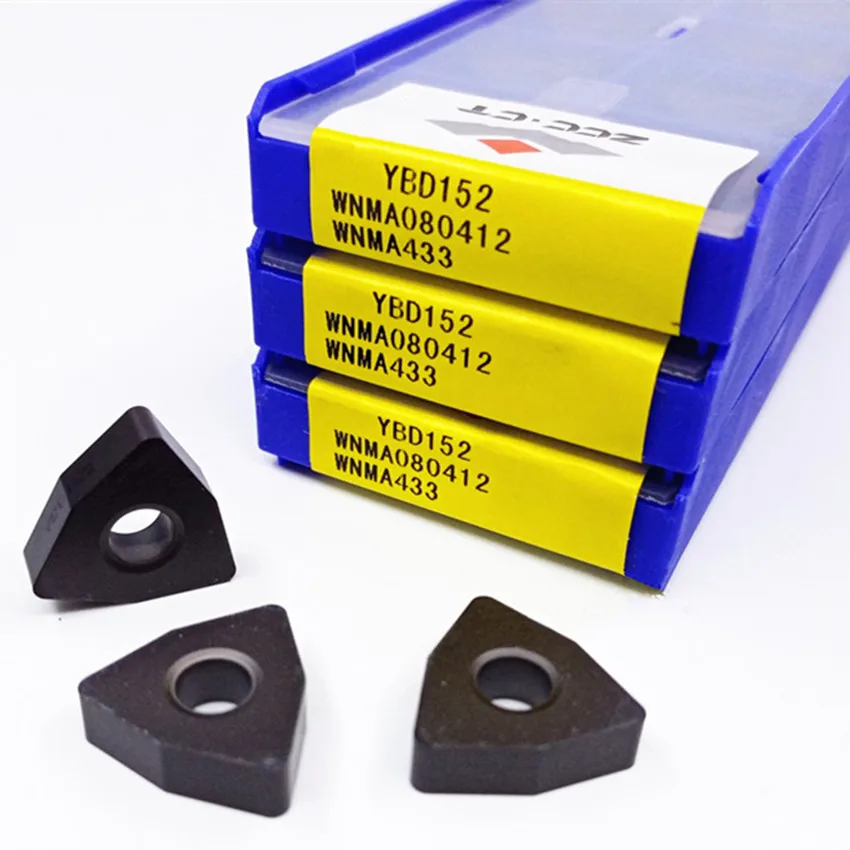 WNMA080404 YBD152/WNMA080408 YBD152/WNMA080412 YBD152 WNMA431 WNMA432 WNMA433 ZCC.CT CNC carbide inserts For cast iron 10pcs/box