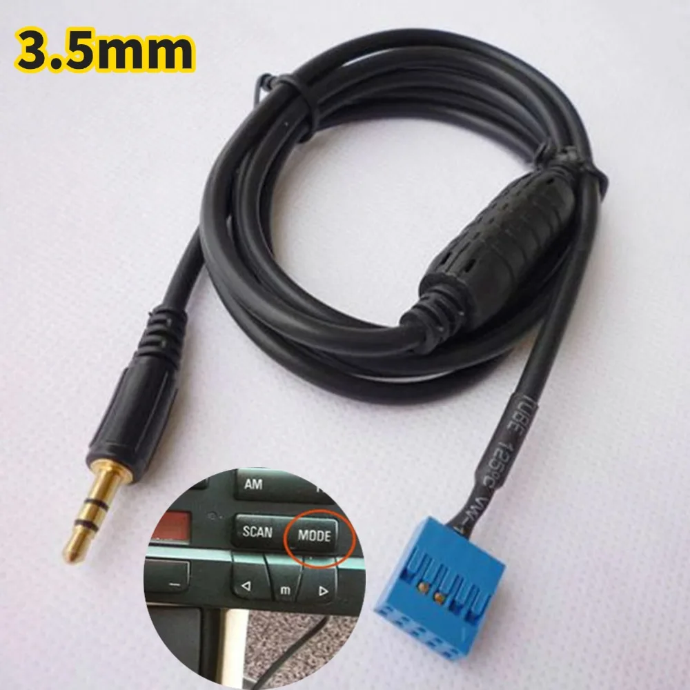 Car AUX Input Mode Cable 3.5mm Male Input Interface Adapter for BMW E46 98-06 Car Electronics Accessories