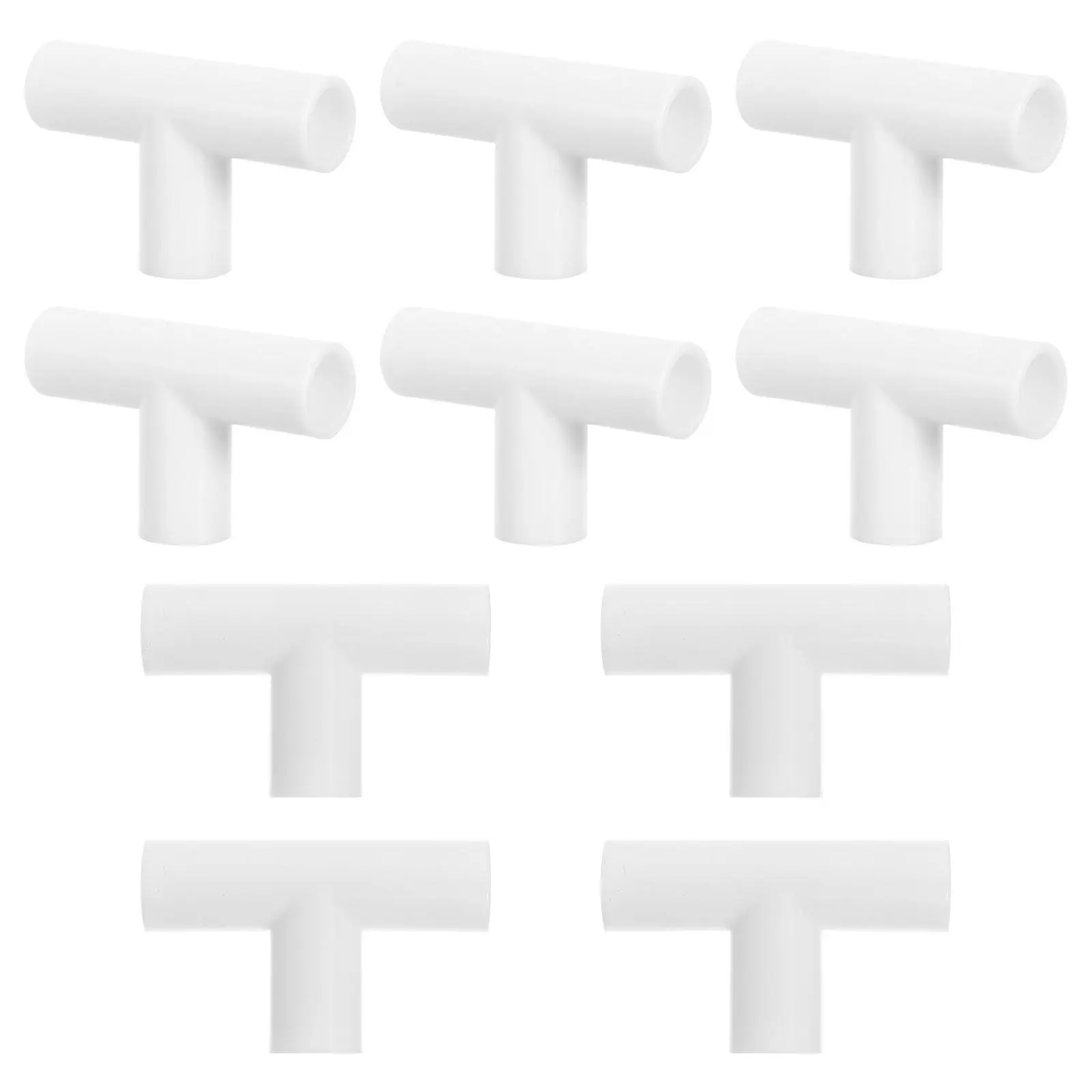 10Pcs 12Mm T-Type PP Plastic Connectors for Baby Play Yards Indoor Fences Furniture Frames Secure Easy Installation
